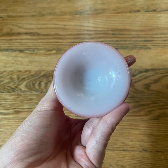 Rusty Orange Creamer with Milk White Bottom - Picture 3 of 5